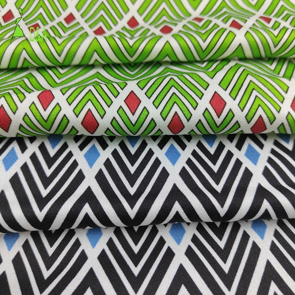 Custom Digital Printing Fabrics Wholesale Women Silk Satin 100% Polyester Fabric Satin Floral Fabric For Clothes