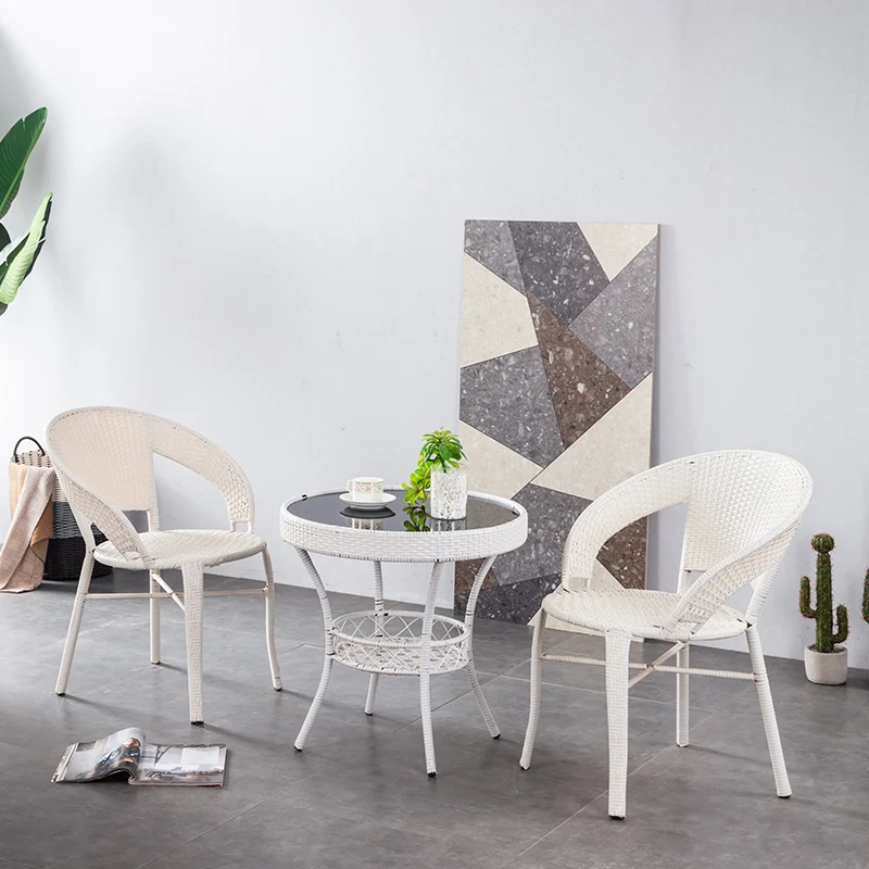 
PE rattan wicker dining chair outdoor garden classic rattan chair 