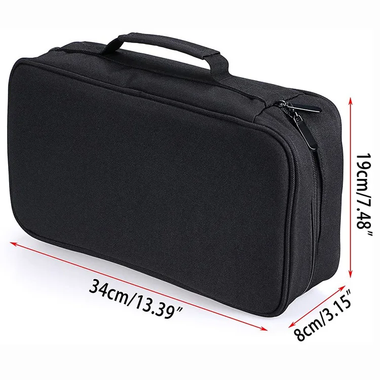 Art Marker Carrying Case Lipstick Organizer-60 Slots Canvas or Oxford Cloth Zippered Markers Storage Bags