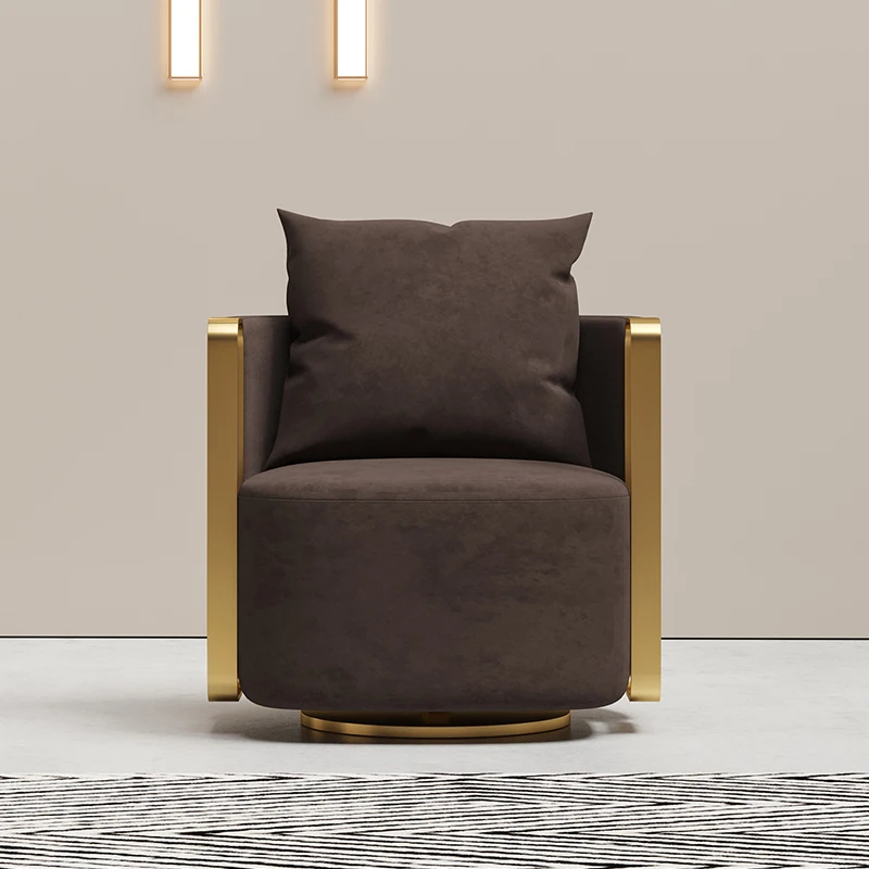 swivel chairs living room furniture Italian design leisure chair modern high quality single sofa