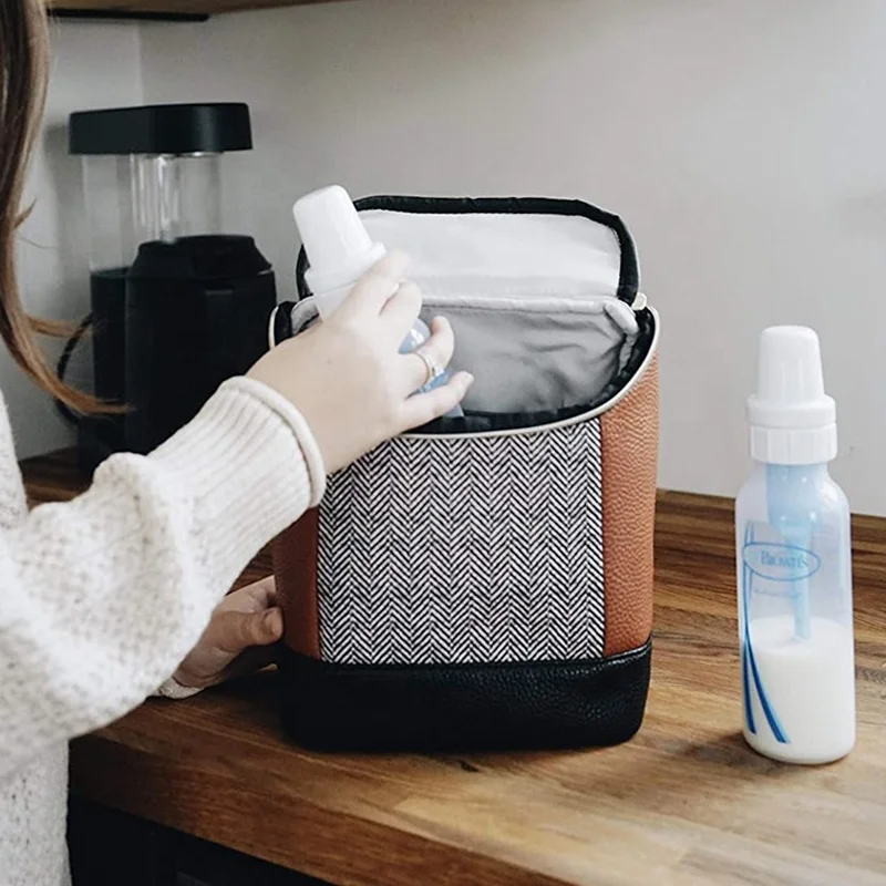 Thermal Fashionable Baby Bottles Multi Function Cooler Tote Bag