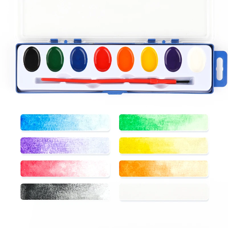 Gxin P-3105 8 colors Factory wholesale non toxic water color paints durable washable color paints for beginner painters