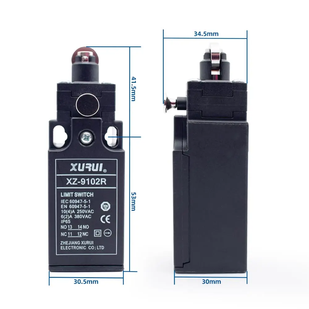  XURUI XZ-9102R мгновенный роликовый концевой выключатель для