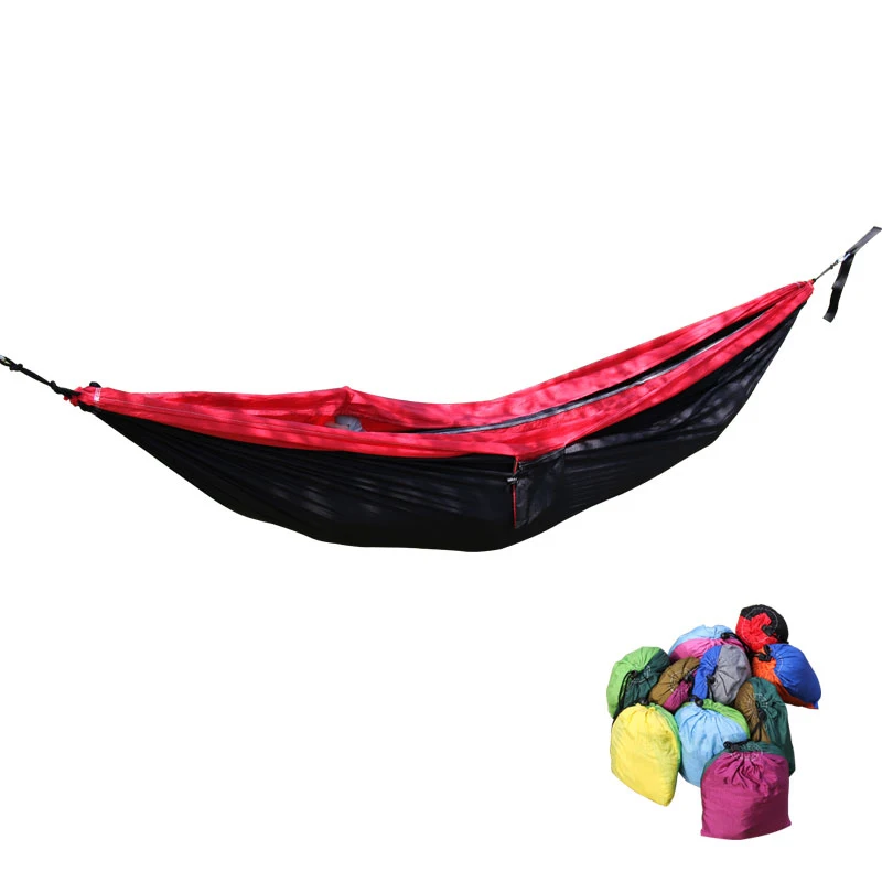 Lightweight outdoor hammock Nylon Hammock Parachute camping with Straps