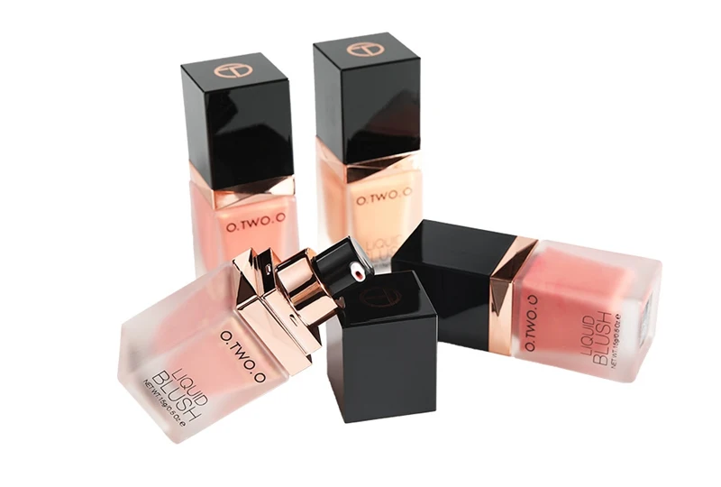 new arrival O.TWO.O Makeup  Silky Blush Color Lasts Long 6 Color Natural Cheek Blush Face Contour Make Up Liquid Blush