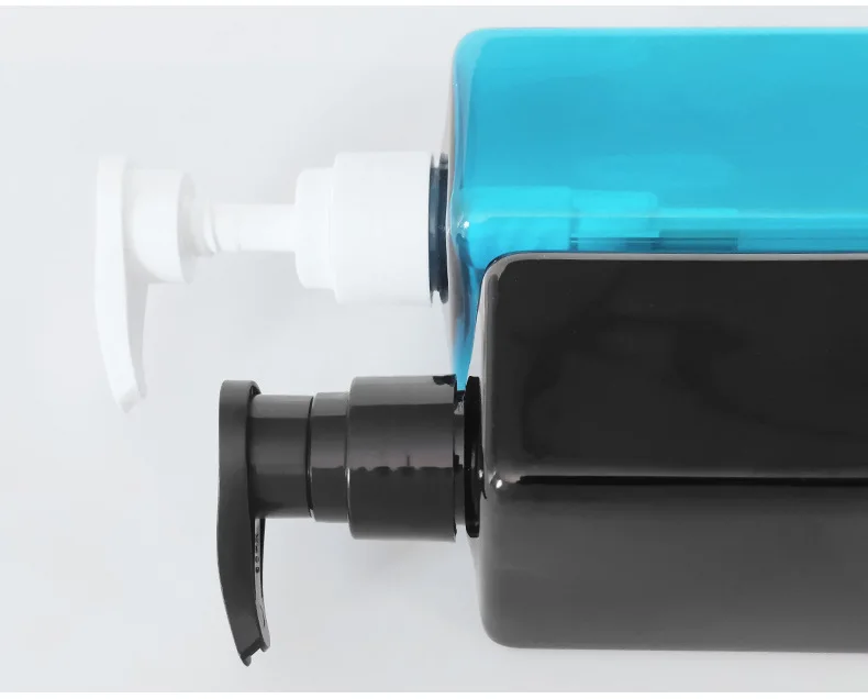 High Quality 100ml 250ml 300ml Empty Shampoo And Conditioner Bottles Flat Shoulder Press Shampoo Bottle 1000ml