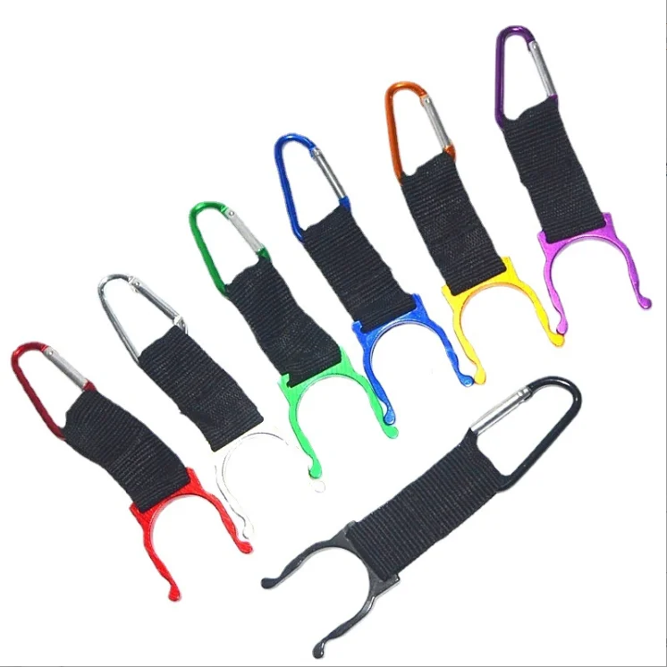 Outdoor camping Hiking Traveling Carabiner Water Bottle Hook Holder Clip Water Bottle Buckle with Carabiner Hook