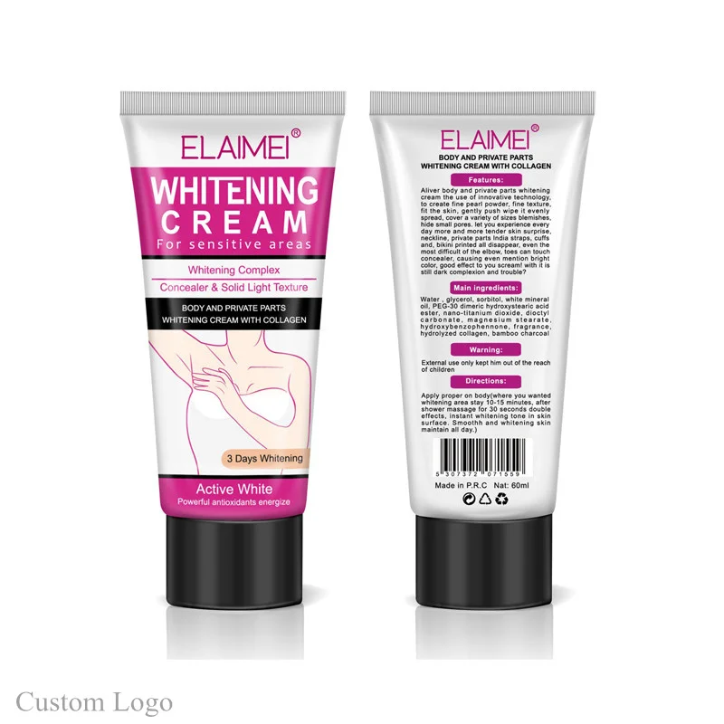 Wholesale  Effectively Collagen Milk Body whitening Vagina Under Arm Armpit Sensitive Areas Skin Care intimate Whitening Cream