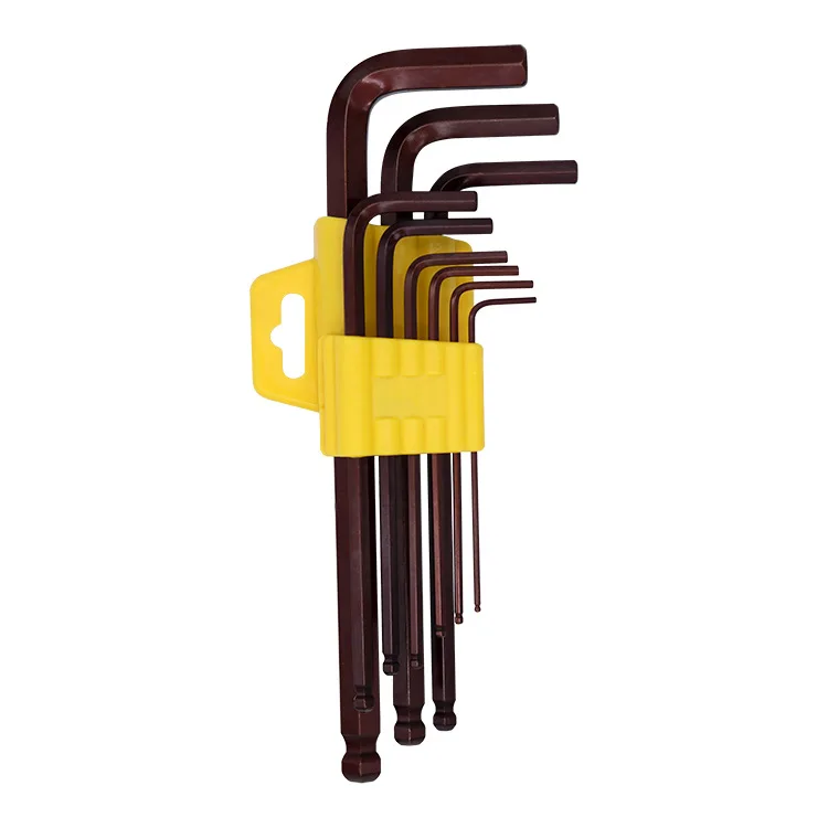High quality ball end hex key allen key 9 sizes for choosing