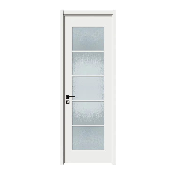 Матовое стекло в минималистском стиле, водонепроницаемый ламинат, внутренняя дверь для ванной комнаты