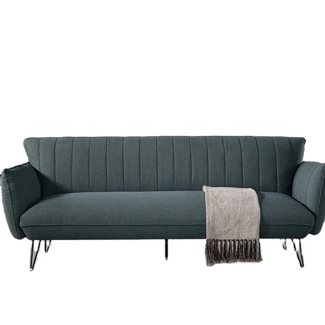 Memory Foam Modern Minimalism Design Tufted Futon Folding Green Sleeping Sofa Bed