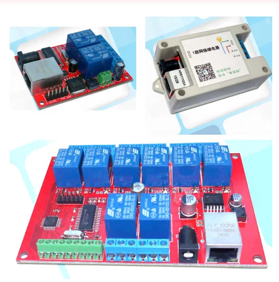 1CH 2CH 8CH LAN Ethernet Relay Board Delay Network Switch TCP UDP Controller Module WEB Server Digital Input 5V 12V 24V DC POWER