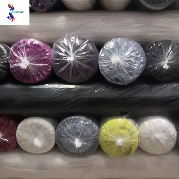 Wholesale knitted knitted golden shiny dyed cancelled order ready goods stock fabric