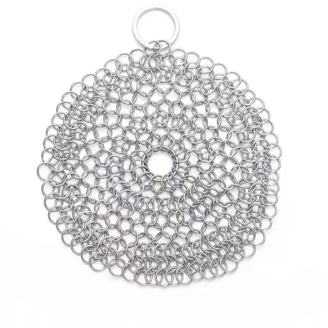 Кухонная посудомоечная машина большой шарик для чистки посудомоечной машины цепное Сетчатое кольцо 304 из нержавеющей стали проволочная щетка кастрюля сетка для очистки