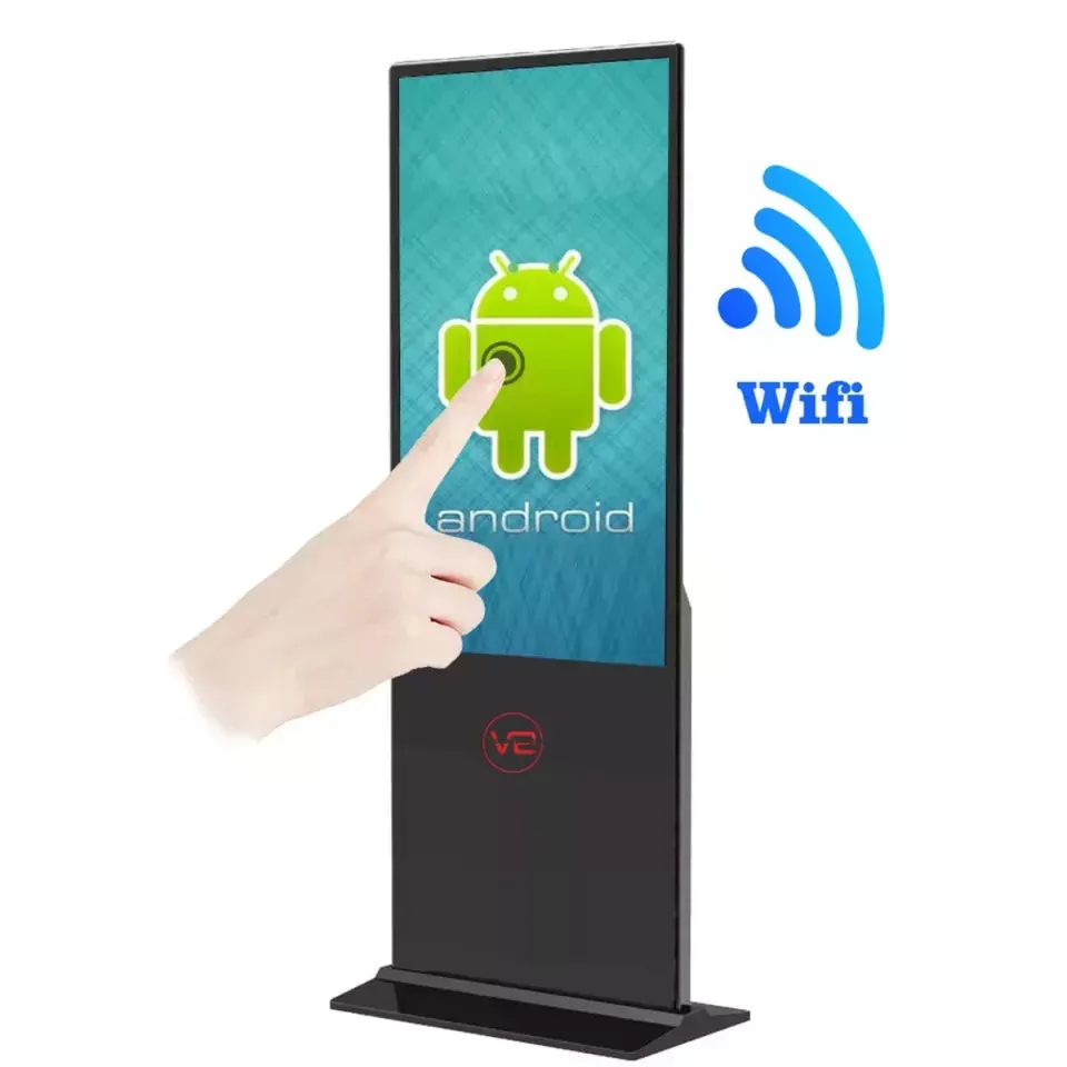 Напольный монитор 32 дюймов lcd емкостный сенсорный экран информационный киоск Android digital signage рекламный дисплей