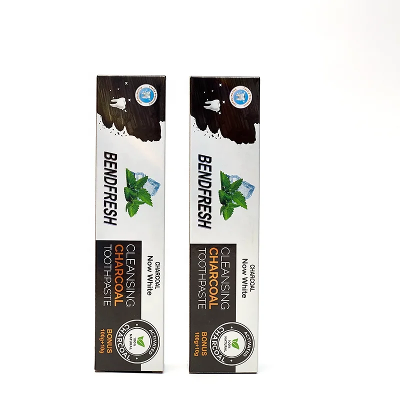Natural Bamboo charcoal coconut oil whitening mint black anti-cavity toothpaste bendfresh 100g