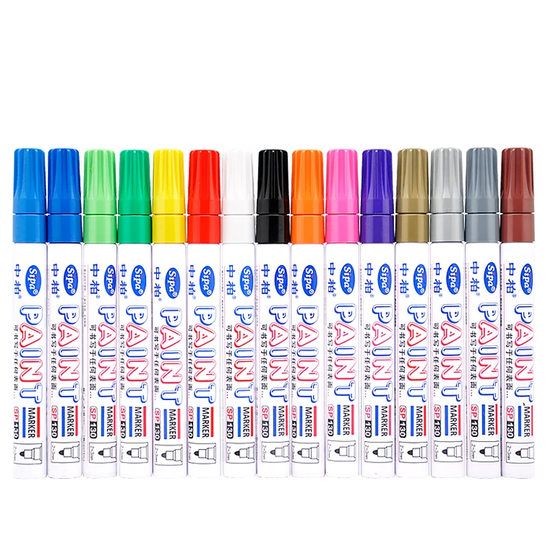 SIPA SP130 Quick-drying Art Pen for Precision Vibrant Paint Marker Sharpie Permanent Markers Fine Point Black 2 Count Fine Li