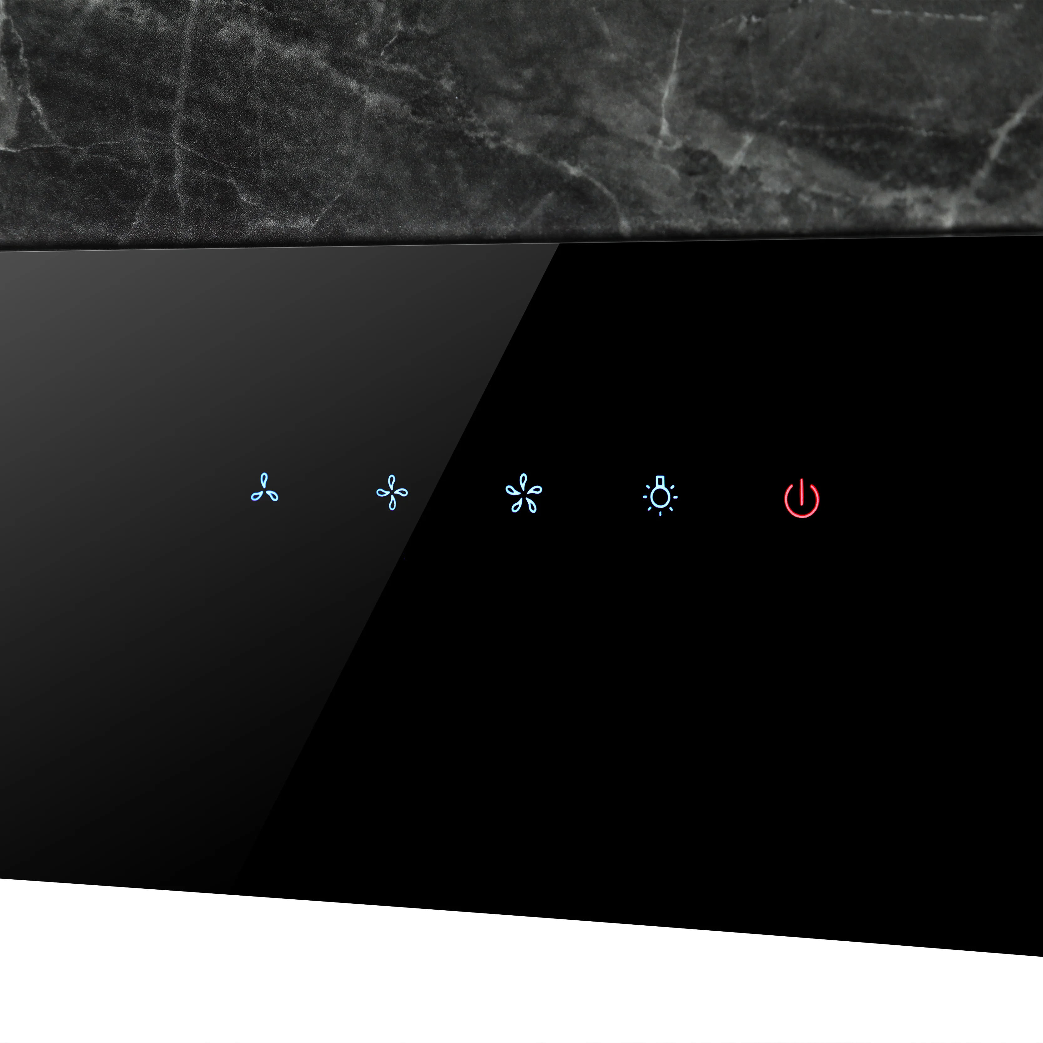 Factory wholesale unique vertical marble grain design commercial restaurant kitchen exhaust hood 90 cm