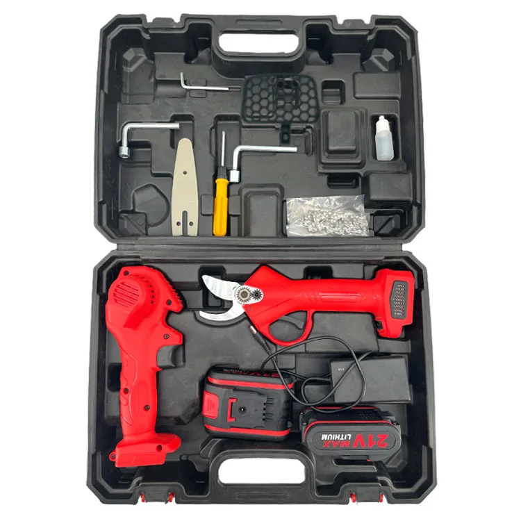 21V Rechargeable Cordless Electric Tree Pruning Scissor Chain Saw Hand Saw Power Tool Sets