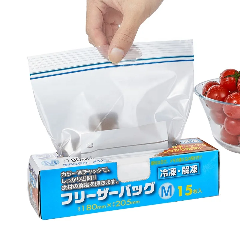 Custom Print Reusable Polybag Suppliers Zip Lock Bags For Food Storage Clear Ziplock Food Packaging