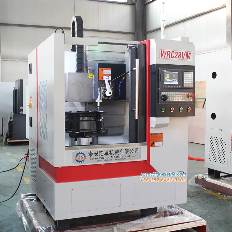 WRC28VM новый вертикальный токарный станок для ремонта ободов