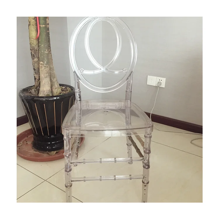 Clear Phoenix transparent wedding chair clear resin chair clear wedding pc chair