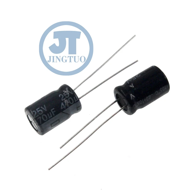 470uF 25V 470MFD 25Volts 470uf25v 470mf25v 8mm*12mm Radial Aluminum Electrolytic Capacitor
