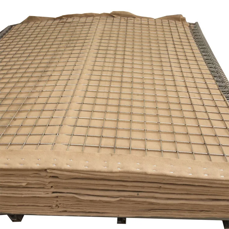 High Strength Big Sand Hesco Barrier Mil8 Itary Sandbags Defensive Barrier Hesco Bastion Dirt Filled Hesco Wall