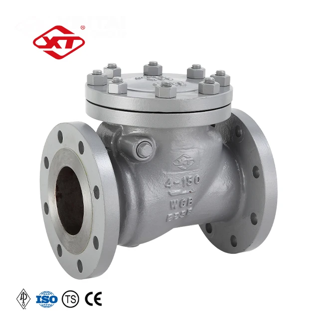 Top Quality   4inch   API  Flange  check valve H44H-150LB   Cast steel  WCB Samples can be sent