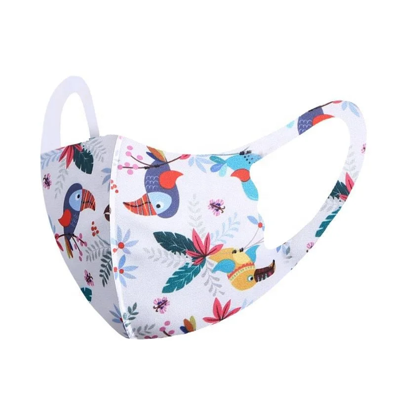 
Fashion Mask Cartoon Cotton Breathable Reusable Kid Party Face Mask with Logo Custom Adjustable Christmas Adult & Child 2 Years 