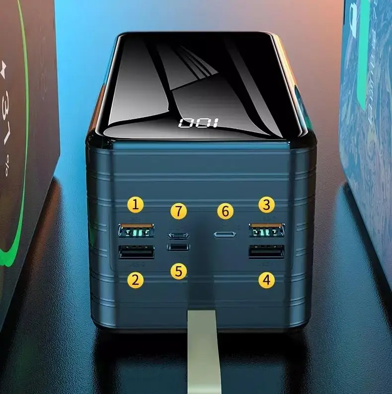 Factory Price OEM Big Capacity Super Power Bank 80000mAh Powerbank Power Station with LED Light