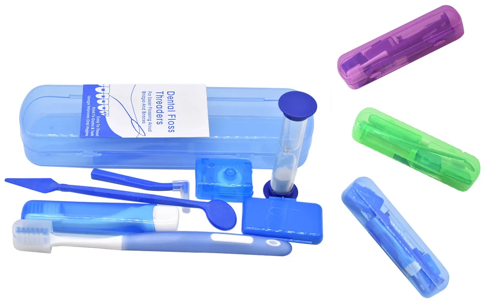 8pcs Orthodontic Care Dental Toothbrush Kit Ortho Patient Care Kit
