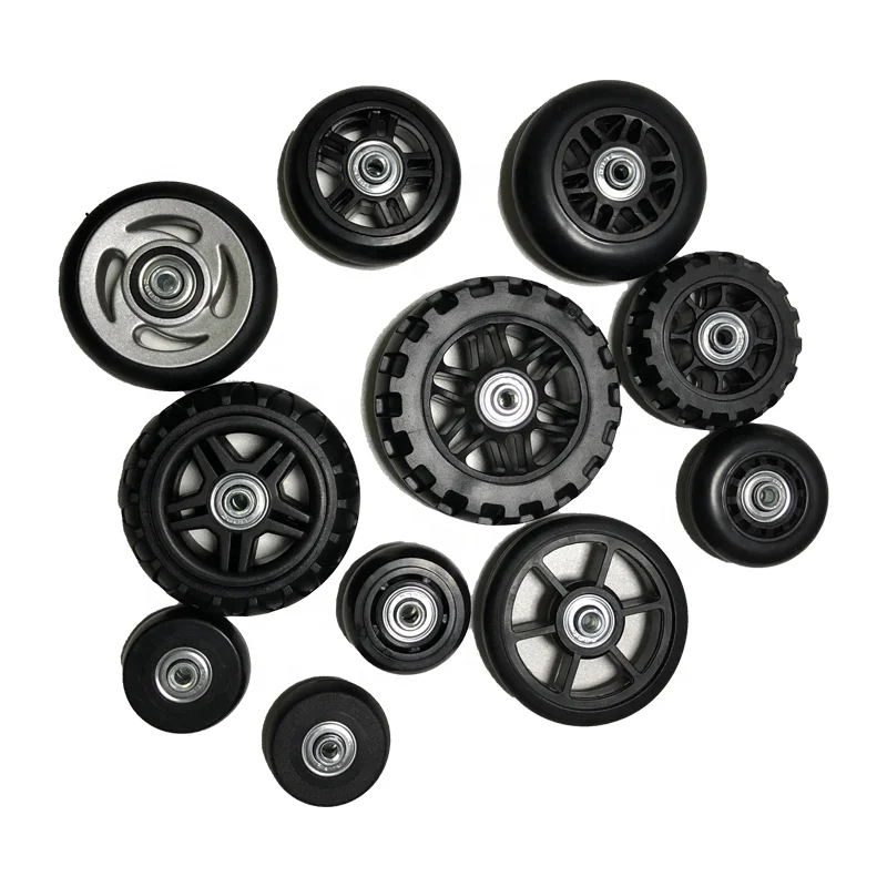 Luggage Suitcase Wheels Replacement Bag Parts Cadii Hard Plastic School Bag Wheels Kids Shopping Case Plastic Wheel Jingxiang