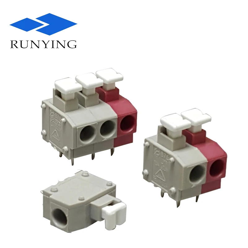 5mm spacing SMD/PCB push in wire connector copper hardware insides connectors/soldering connectors Push Button terminal block