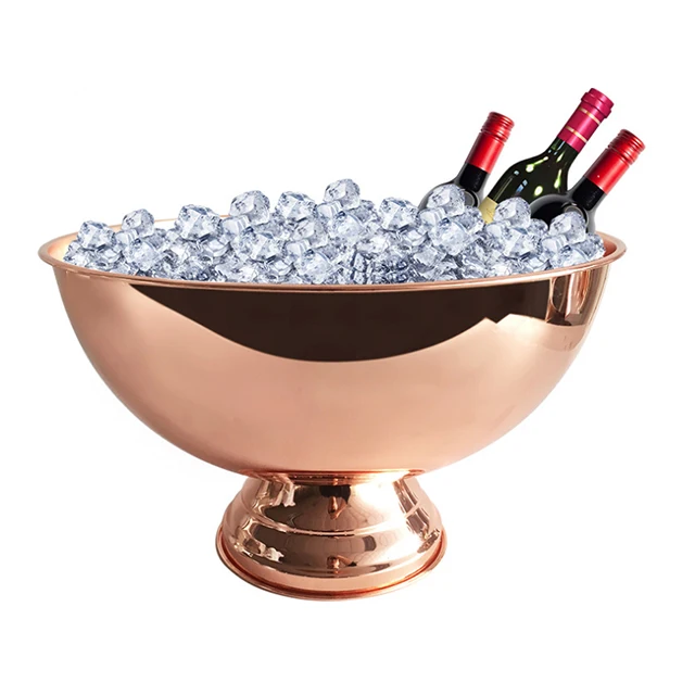 High Quality Large Capacity Stainless Steel cooling bucket 10L Wine Champagne Ice Bucket