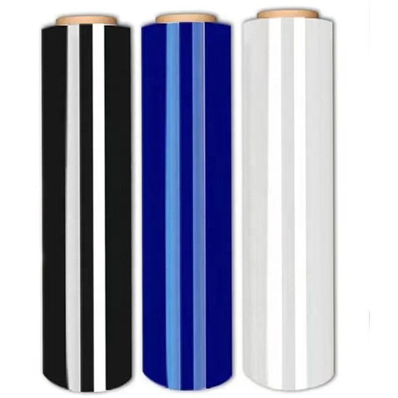 stretch film with extended core plastic wrap pe roll protective jumbo stretch film black