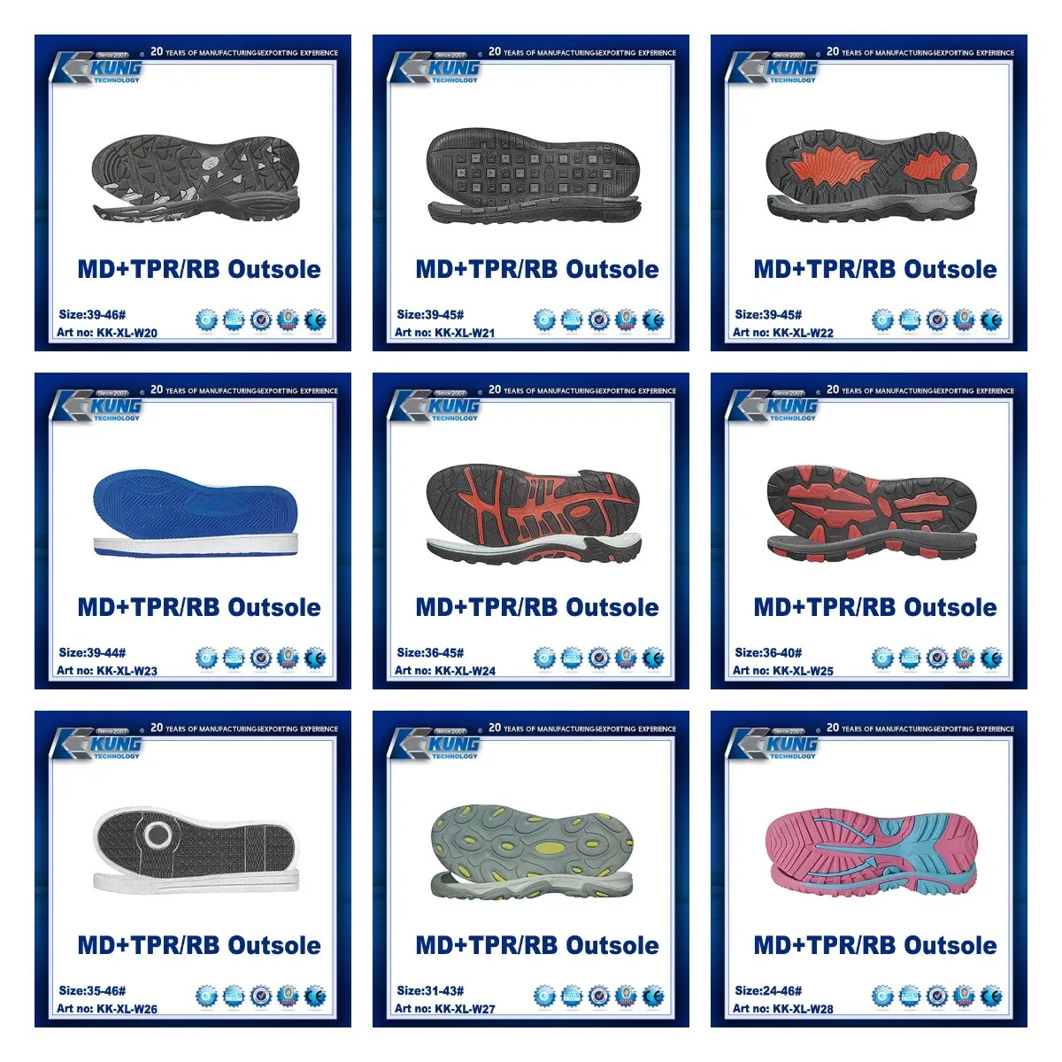 Rubber EVA MD RB soles good quality durable quality shoe soles hiking rubber sole top quality beach sandals Eva outsole