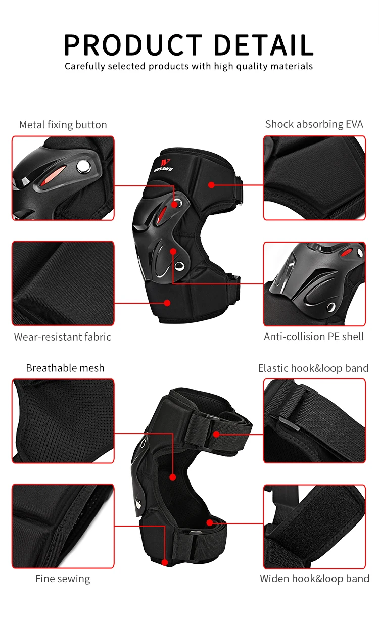 WOSAWE Adult Motorcycle Armor Cycling Skiing Skating Chest Protector  Back Protector Knee Elbow Pads Suit