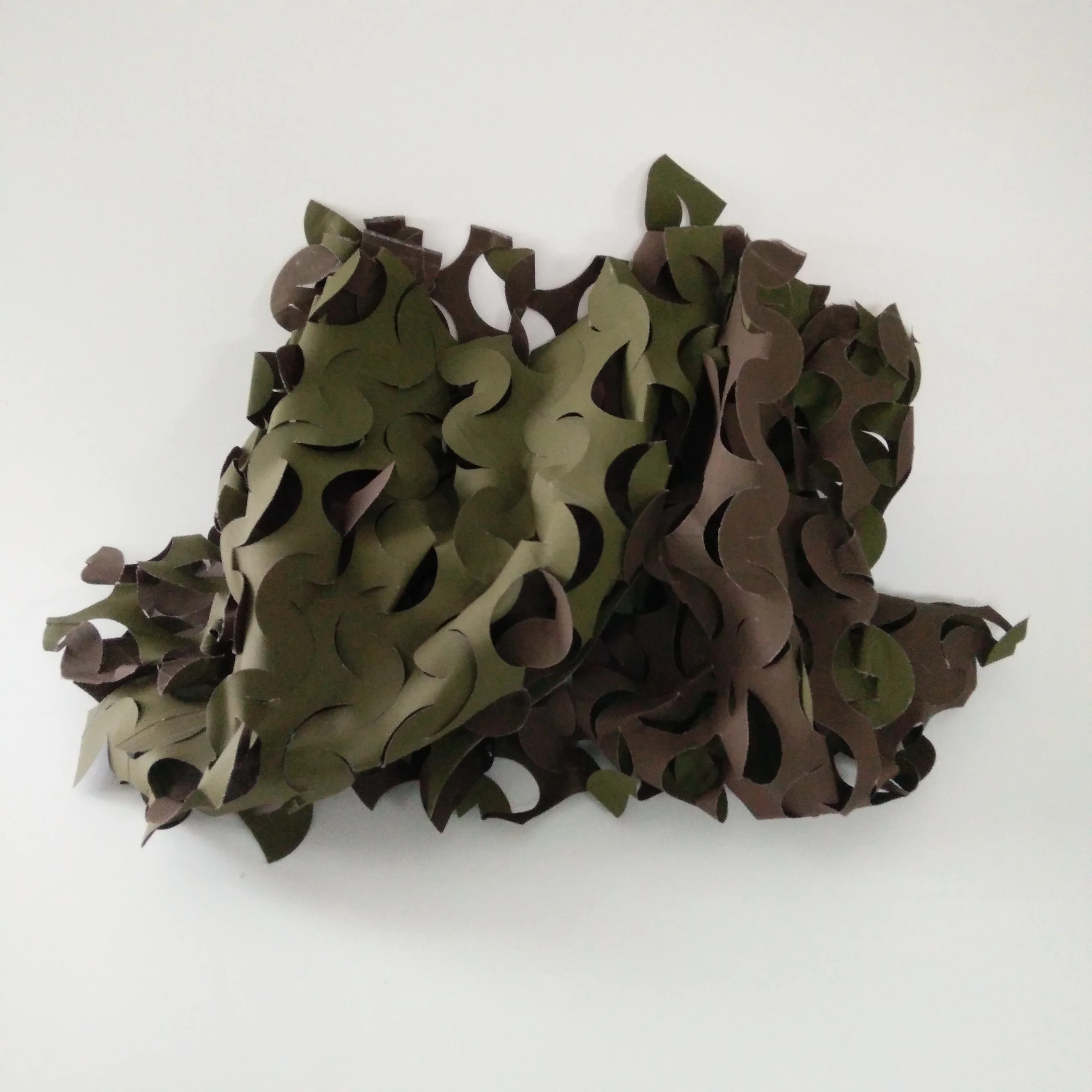 Hunting Blind Camo Net leaf-like foliage camouflage net Green+brown double color camo netting