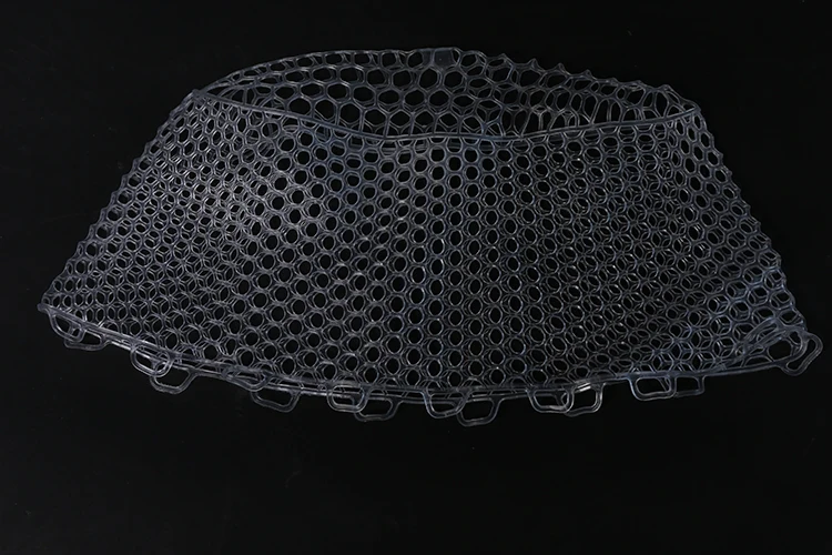 New Carbon Fiber Frame Fly Fishing Rubber Mesh Landing Net Rubber