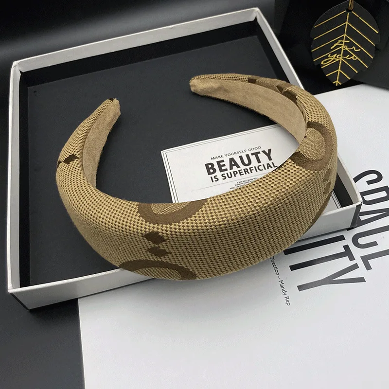 Luxury Catalogue Designer Headbands Double G Famous Sponge Head Bands Women Hair Accessories Accesorios Para El Cabello
