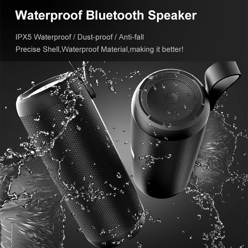 SHIDU P8 Mini Portable BT Speaker Outdoor Waterproof Sports Wireless Speakers Subwoofer Surround Stereo Bluetooth Speaker