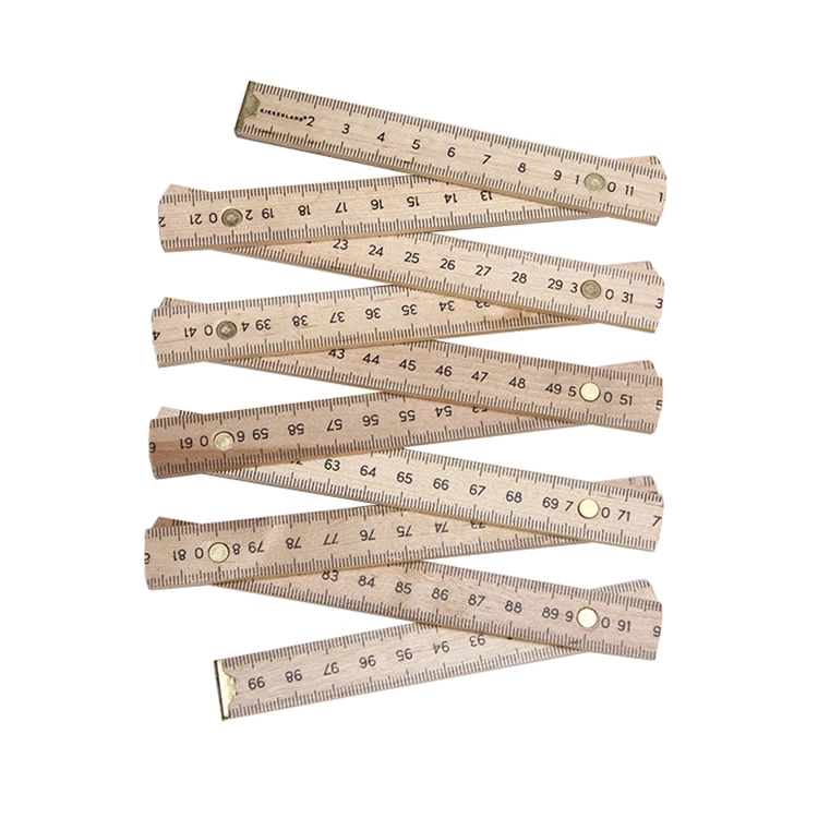 High-quality Ten Fold Environmentally Friendly Wood 2 Meters More Specifications Scale Logo Color Pattern Custom Fold Up Ruler
