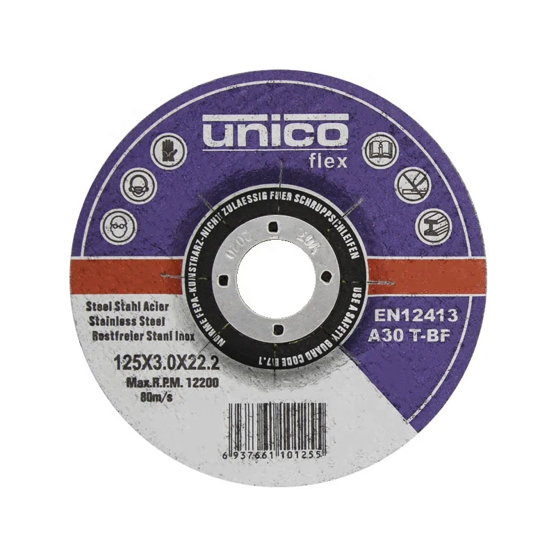 125x3.0mm Multi-Purpose Resin Cutting Wheel Abrasives Aluminum Oxide Metal Cutting Disc