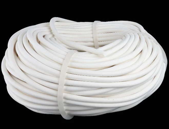 Round Silicone Rubber Sponge Foam Seals Strip Cord  High Temperature Heat Resistant Insulation 4mm
