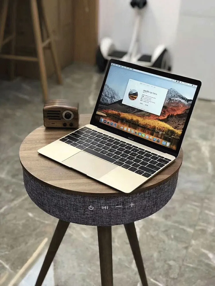 Modern Functional Coffee Table Speaker Home Studio Smart Table with Built In 360 loud Speaker High Quality Wireless Speakers