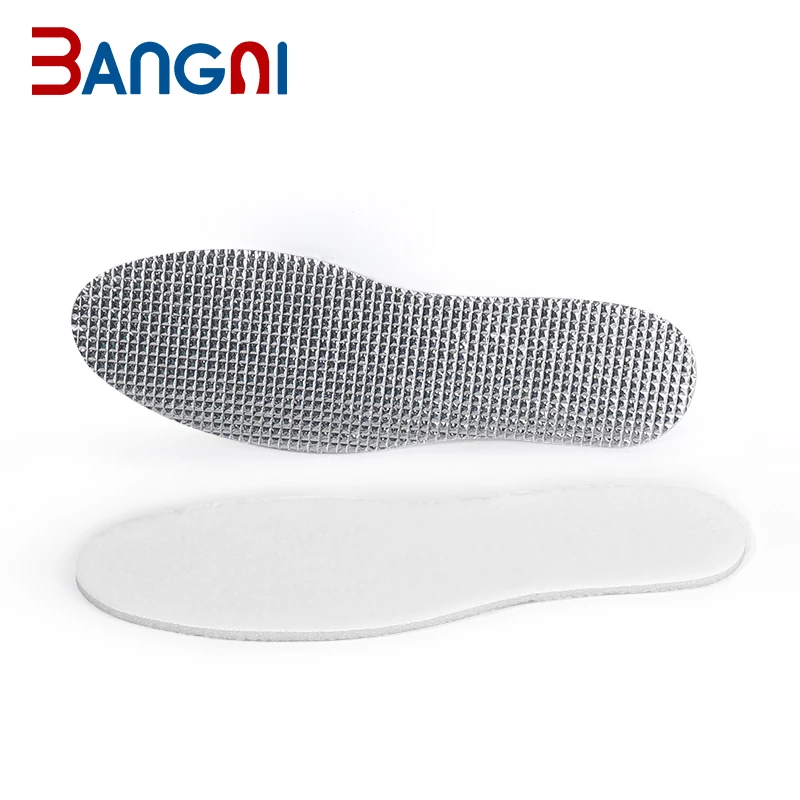 Cold Winter Wool Felt Warm Inserts Mesh Foam Aluminium Foil Foot Warming Shoe Insoles