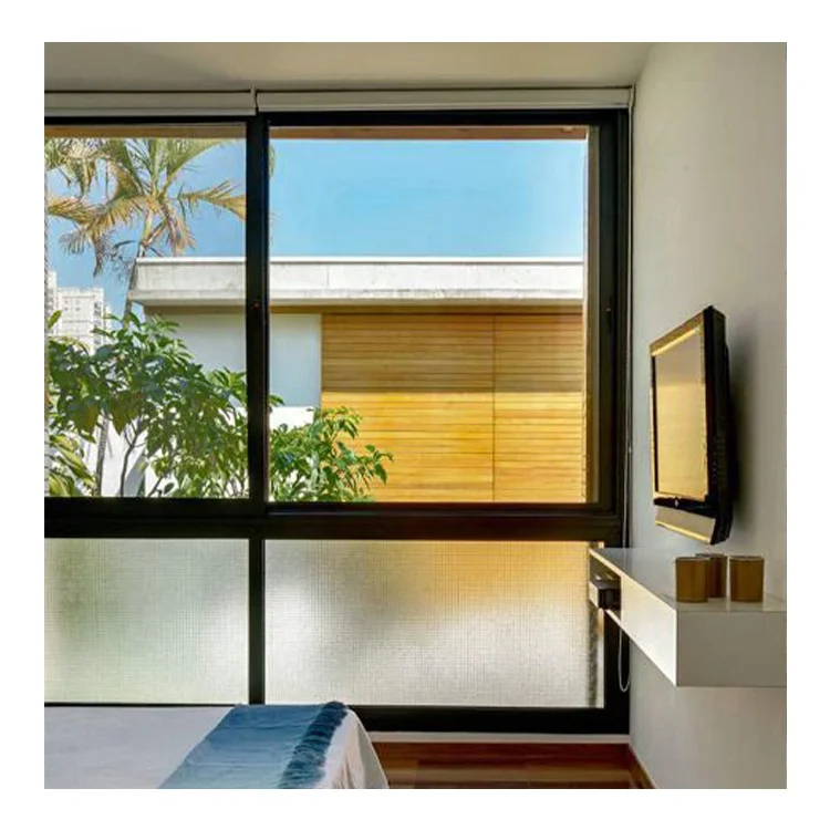 High Quality Narrow Frame Sliding Windows Customize Aluminum Glass Windows Frame for Home Office