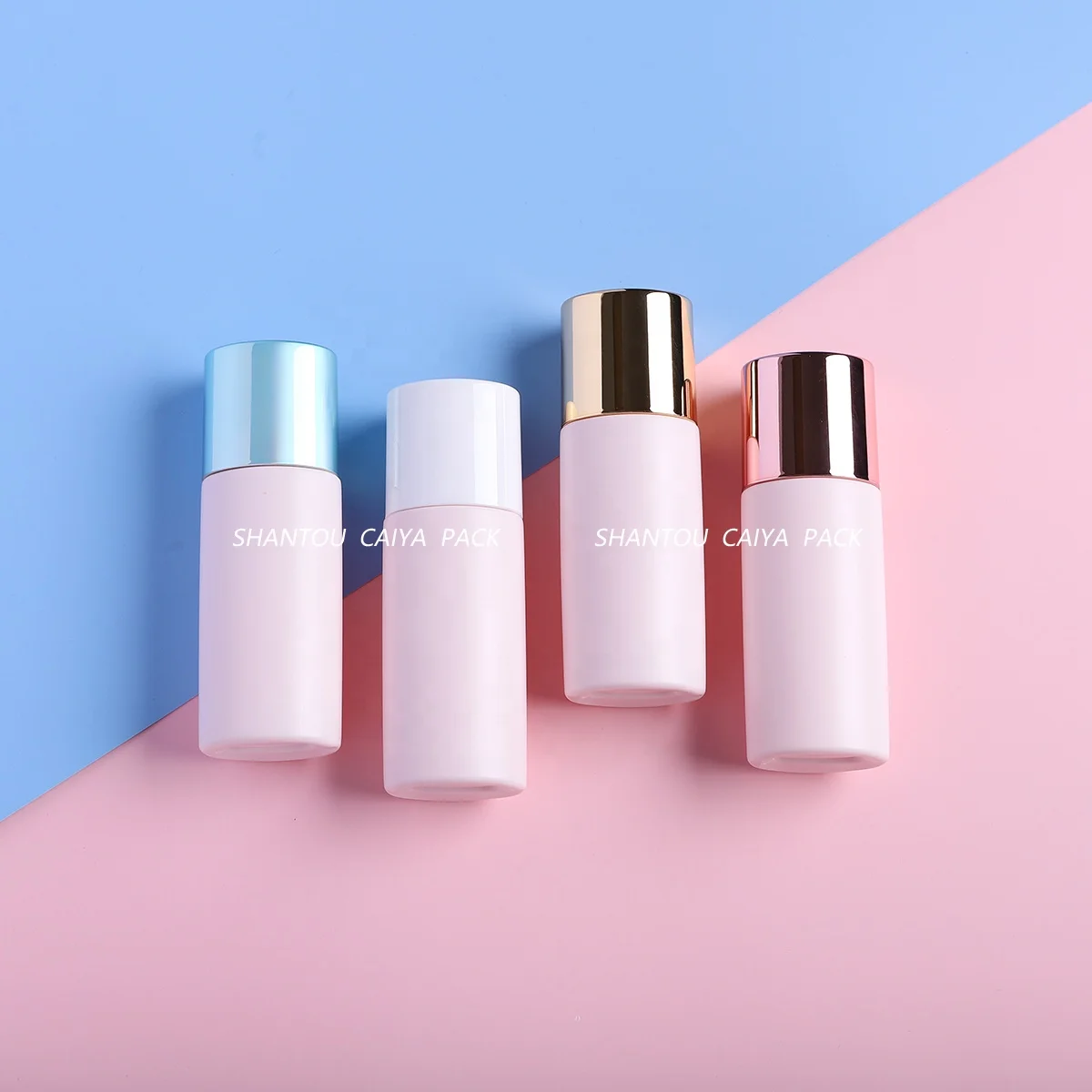 CAIYA 35ml Pink Empty Sunscreen Bottle Skincare Body Lotion Cream Sunblock Containers Packaging Makeup Primer Squeeze Bottles