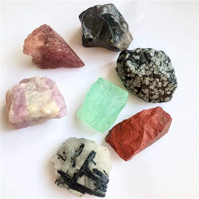 Wholesale natural unpolished raw rocks mixed materials crystal rough stones for healing reiki